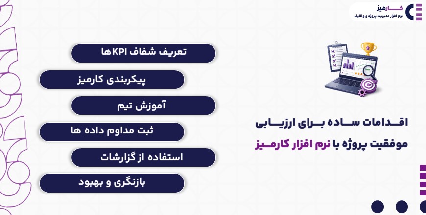 اقدامات ارزیابی موفقیت پروژه