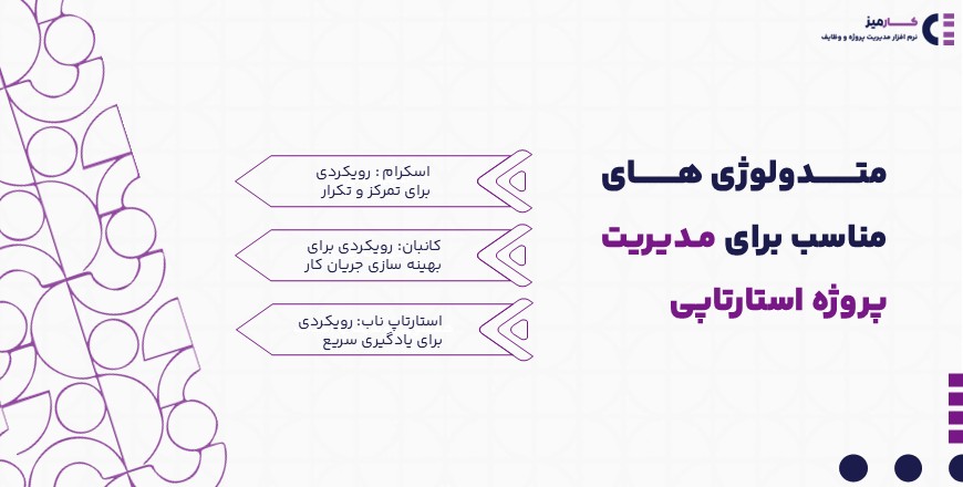 متدولوژی های مناسب برای مدیریت پروژه استارتاپی