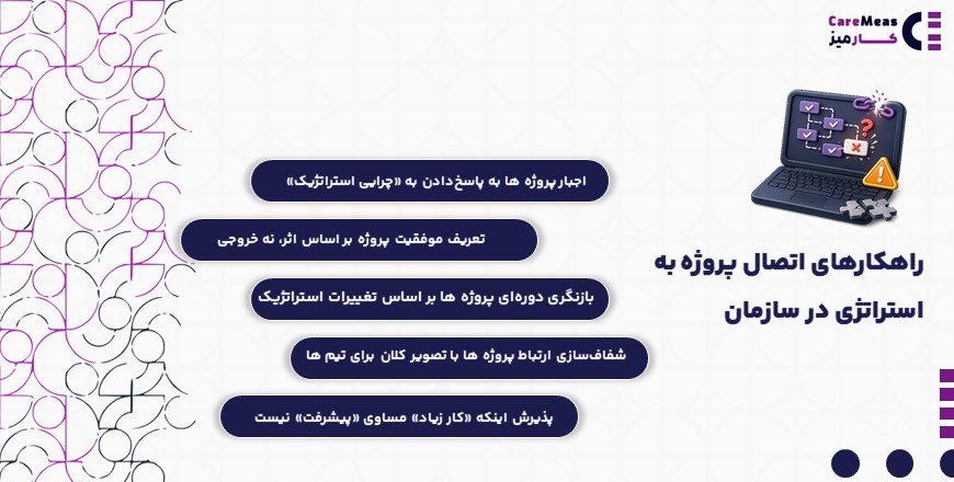 راهکارهای اتصال پروژه به استراتژی در سازمان