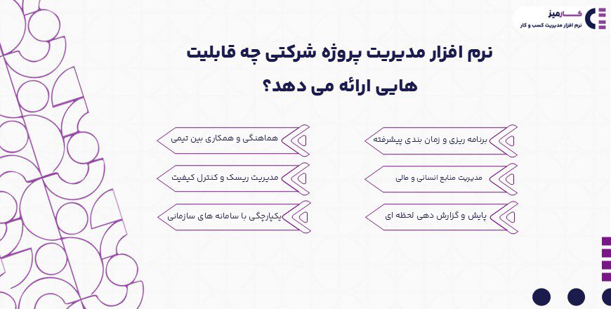 نرم افزار مدیریت پروژه شرکتی چه قابلیت هایی ارائه می دهد؟