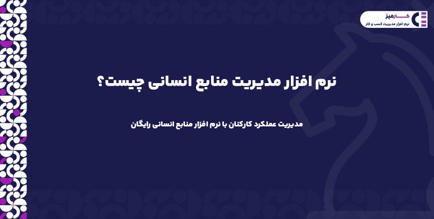 نرم افزار مدیریت منابع انسانی (HRMS)